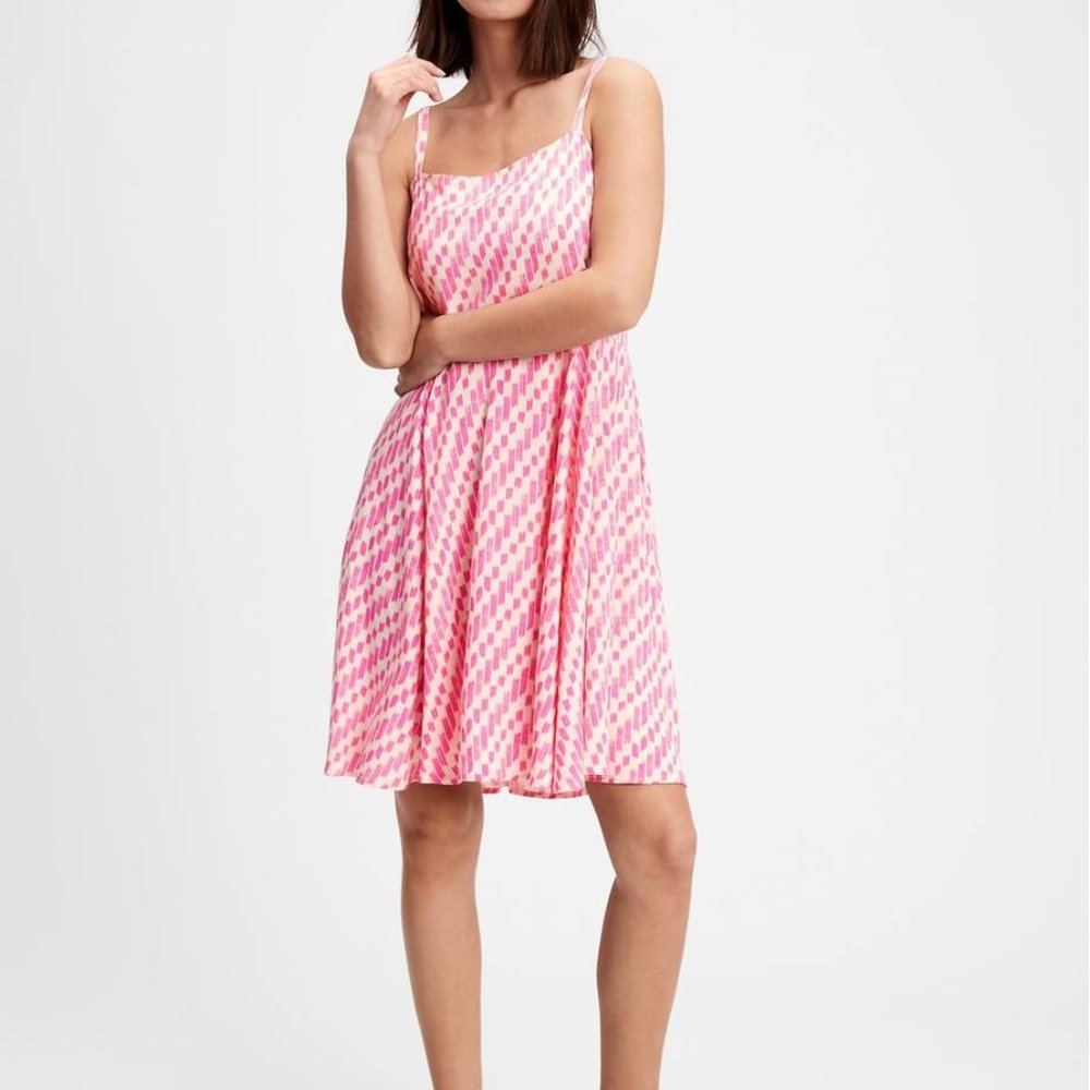GAP Pink Squareneck Cami Dress Medium NWT